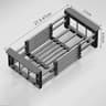 Expandable Dish Drying Rack With Adjustable Arms  OvertheSink Vegetable Fruit  Pasta Drainer 9