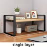 Iron Office Desk Storage Rack  MultiTier Shelving Unit For Office Supplies Books  Decor 6