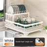 Stainless Steel Dish Drying Rack With Drainboard  OverSink Plate Organizer For Kitchen Storage  Org 7