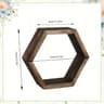 Hexagon Floating Wall Shelf And Geometric Geometric Storage Rack Set 7