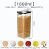 Thick Sealed Storage Tank  Transparent Square Kitchen Grain Container 10