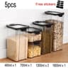 Plastic Food Storage Kitchen Container  Bulk Cereal Jar Set 11