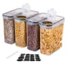 4Piece Large Airtight Rice  Cereal Storage Container Set 7