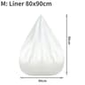 Premium Large Bean Bag Chair Sofa Cover  Replacement Inner Liner 18