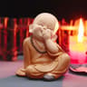 Creative Mini Adorable Baby Monk Figurine Ornament 8