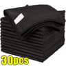 Black Microfiber Deep Detailing Cleaning Cloth Set 7