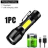 HighPower Telescopic Zoom Rechargeable Handheld Flashlight 10