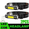 MultiFunctional Rechargeable LED COB Headlamp With Detachable Magnetic Flashlight 7