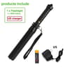SelfDefense Baseball Bat Tactical Zoom Flashlight Torch 6