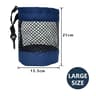 Black Golf Ball Pouch Bag With Mesh Nylon 12