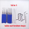 New 18in1 Locksmith Extractor Tools Kit Broken Key Removal Set 7