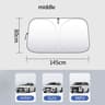 Folding Car Front Window Sunshade Cover And Windshield Visor With UV Protection For Summer Styling 6