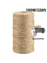 Natural Jute Rope 2mm Odorless Twine Cord For DIY Crafts Cat Scratching And Home Decor 6