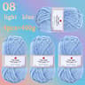 4Pack 400g Colorful Shiny Hollow Cotton Yarn 100g Roll For DIY Crochet Bags Hats Cushions And Place 13