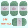 4Pack 400g Solid Color Hollow Cotton Yarn 100g Roll For DIY Crochet Bags Hats Tableware Mats And Sl 15