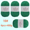 4Pack 400g Solid Color Hollow Cotton Yarn 100g Roll For DIY Crochet Bags Hats Tableware Mats And Sl 16