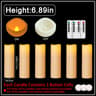 10 To 60 Pcs 3 To 7 Inch LED Flameless Pillar Candles Flickering Candlelight Set For Weddings Conce 10