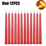 LED Flameless Taper Candles With Remote Control Realistic Flickering Battery Long Candles For Weddi 13