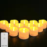 Battery Operated LED Tea Light Candles With Remote Control Flameless Flickering Lights For Wedding  10
