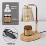 50W Glass Candle Warmer Lamp With Timer  Dimmable Control Cozy Electric Melting Light For Bedroom D 9