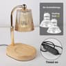 50W Glass Candle Warmer Lamp With Timer  Dimmable Control Cozy Electric Melting Light For Bedroom D 11