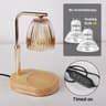 50W Glass Candle Warmer Lamp With Timer  Dimmable Control Cozy Electric Melting Light For Bedroom D 14