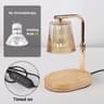50W Glass Candle Warmer Lamp With Timer  Dimmable Control Cozy Electric Melting Light For Bedroom D 7