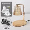 50W Glass Candle Warmer Lamp With Timer  Dimmable Control Cozy Electric Melting Light For Bedroom D 8