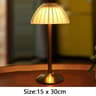 Nordic Crystal Rechargeable Golden LED Lamp Touch Dimmable Table Light 6