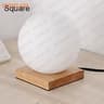 OUDELADI Solid Wood Glass LED Bedside Table Lamp Warm Night Light For Bedroom 9