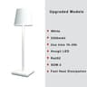 Cordless LED Dimmable Table Lamp Metallic Black Night Light For Indoor Outdoor Restaurant 7