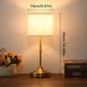 Fabric Touch Table Lamp Rechargeable Bedside Desk Light With Replaceable Bulb For Hotel Room 11