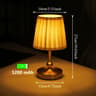 LED Touch Sensor Wireless Table Lamp USB Rechargeable Reading Light For Restaurant Hotel Bedroom 6