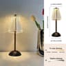 Wireless LED Touch Sensor Table Lamp 3 Color USB Rechargeable Bedside Night Light For Restaurant Ho 7