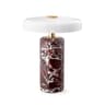 Modern Bedside Table Lamp Marble Pattern Base Small Glass Night Light For Bedroom 6