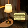 Gold Cordless Rechargeable Table Lamp Stepless Dimming Touch LED Night Light For Bar Bedroom 6