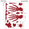Halloween Bloody Handprint Footprint Wall Decals Horror Window Clings 12
