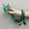 88CM 3D Printed Gem Dragon Crystal Fidget Toy Articulated Flexible Desktop Figurine Gift 12