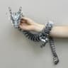 88CM 3D Printed Gem Dragon Crystal Fidget Toy Articulated Flexible Desktop Figurine Gift 6