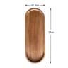 Wabi Sabi Oval Acacia Wood Decorative Serving Platter Natural Wooden Organizer Tray 9
