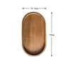 Wabi Sabi Oval Acacia Wood Decorative Serving Platter Natural Wooden Organizer Tray 6