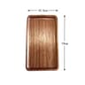 Wabi Sabi Oval Acacia Wood Decorative Serving Platter Natural Wooden Organizer Tray 7