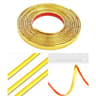 5m SelfAdhesive PVC Molding Trim Roll Flexible Wall Edging  Mirror Frame Decorative Strip 7