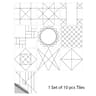 10Pcs Blue  Gray Matte Surface Tile Stickers Peel  Stick Floor  Wall Decals 15