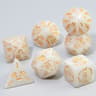 7Pcs Dragon Pattern Marble Polyhedral Dice Set D4D20 For DND  RPG Tabletop Games 8