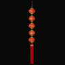 New Year Lantern String Chinese Pendant Decor Circular Door  Window Hanging Lanterns 7