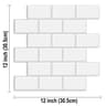 5Piece 3D Subway Tile Peel  Stick Thicker Backsplash Wallpaper For Kitchen  RV Decor 6