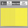 SelfAdhesive Color Dot Label Stickers 15 Sheets Round Coding Labels For Office  Crafts 15