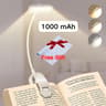 LED USB Rechargeable Book Light 3Color Mode ClipOn Reading Lamp With Flexible Gooseneck 11