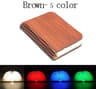 3D Folding Creative Wooden LED Book Light RGB Color USB Rechargeable Bedroom Table Lamp  Birthday G 8